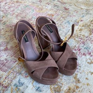 Dolce and Gabbana block heels